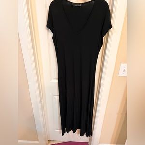 Foxblood V-neck maxi